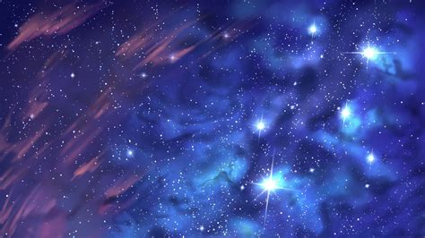 Download Starry Sky Anime Original 4k Ultra HD Wallpaper by KimigaArt