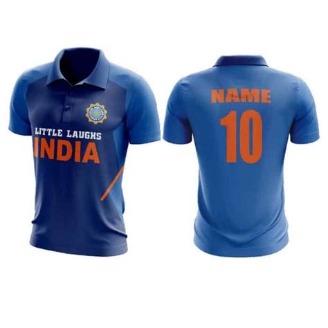 Indian Cricket Jersey | For Kids | With Name and Number | Knitroot