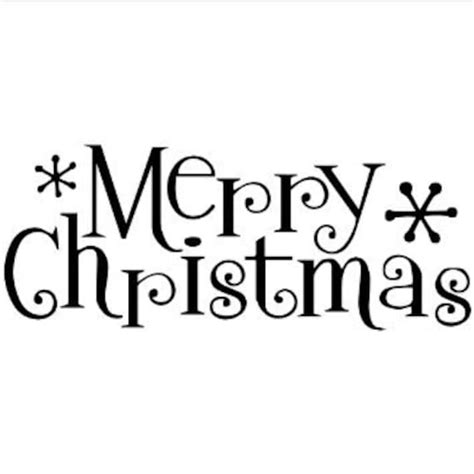 Merry Christmas Word Wall Stencil by JennaDecalsandMore on Etsy