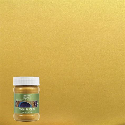 Modern Masters 6 oz. Rich Gold Metallic Interior/Exterior Paint-ME70106 ...