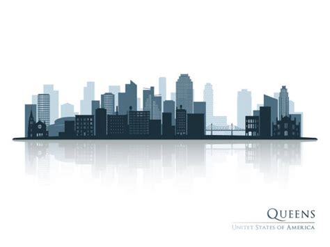 Queens Nyc Silhouette Skyline Illustrations, Royalty-Free Vector ...