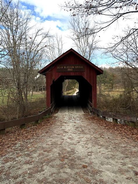 Indiana Covered Bridge Photograph by Russell Keating