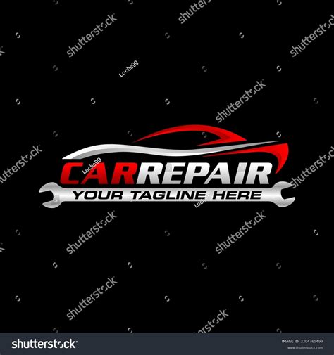 Car Line Art Automotive Repair Logo Stock Vector (Royalty Free ...