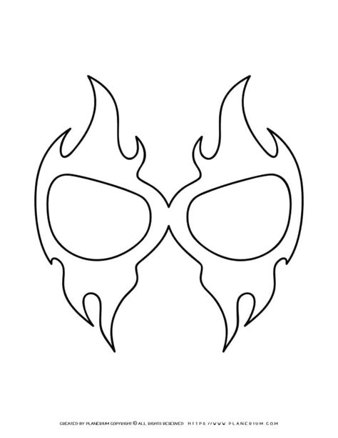 Superhero Mask - Fire Eyes | Planerium