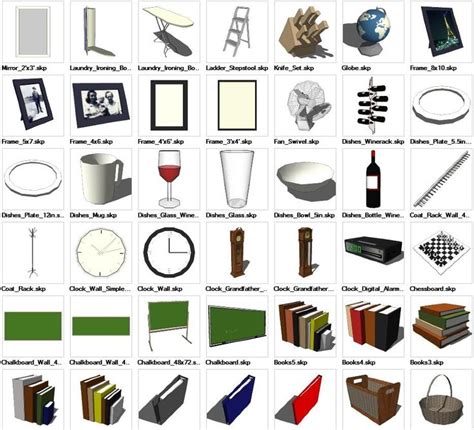 Sketchup Interior Objects 3D models download | Supermarket design, Pub ...