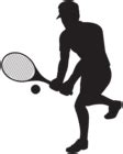 Tennis Player Silhouette Clip Art Image | Gallery Yopriceville - High-Quality Free Images and ...