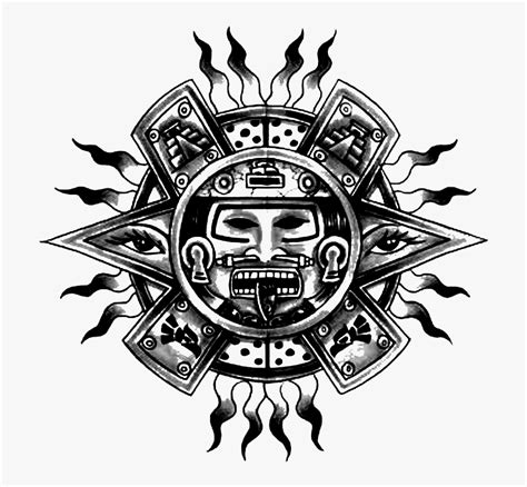 Tattoo Ancient Art Artist Symbol Aztec Civilization - Aztec Sun Moon ...