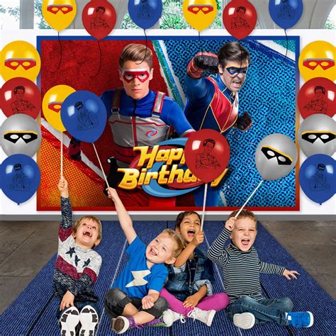 Henry Danger Birthday Decorations, Henry Danger Party Supplies 5x3Ft Henry Danger Backdrop For ...