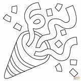 Party Popper Emoji coloring Page  Free Printable Coloring Pages sketch template