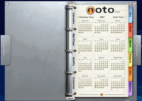 Noto Personal Organizer 1.40 - Download, Review, Screenshots