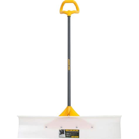 True Temper 36 in. Industrial Grade Snow Pusher with Versa Grip 1663600 - The Home Depot