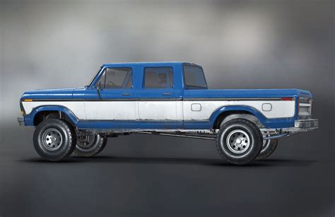 Pickup Truck Low Poly 3D Model $179 - .fbx .ma .obj .unknown - Free3D