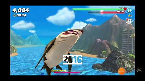 evolution of megalodon games - YouTube