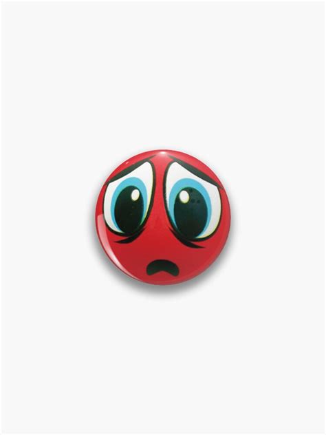 "Distressed Red Emoji Stress Ball" Pin for Sale by Snakey111 | Redbubble