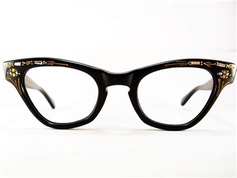 Vintage Eyeglasses Frames Eyewear Sunglasses 50S: CAT EYE GLASSES ...