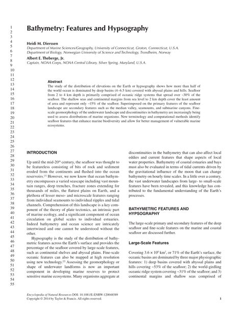 (PDF) Bathymetry: Assessment