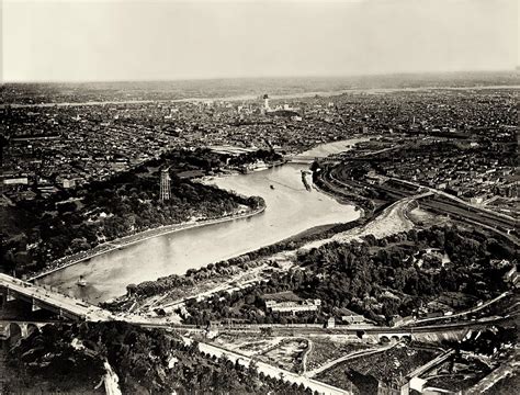 Vintage Aerial of Philadelphia Photograph by Bill Cannon