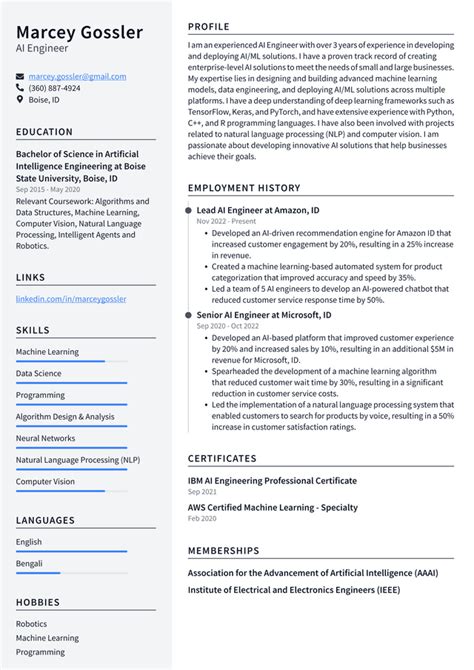 Apple AI Engineer Resume Examples | ResumeCat