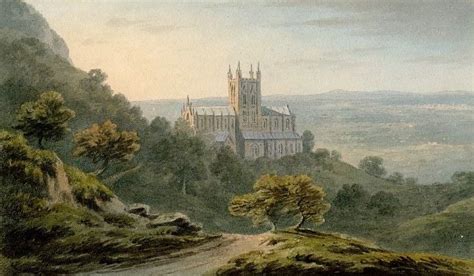 Malvern Abbey Painting | John Warwick Smith Oil Paintings