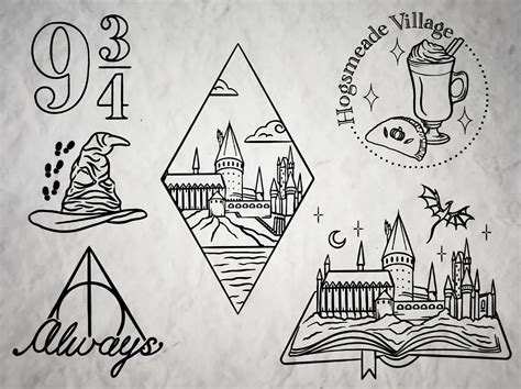 Harry Potter Tattoo Flash in 2022 | Embroidery wall art, Flash tattoo, Harry potter tattoo