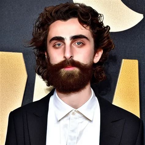 timothee chalamet with big heavy dark beard | Stable Diffusion