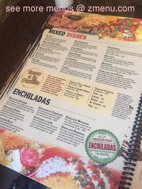 Online Menu of Santa Fe Mexican Grill Restaurant, Greensboro, North Carolina, 27403 - Zmenu