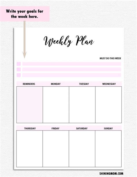 15 Printable Weekly Schedule Templates For Everyone to Utilize