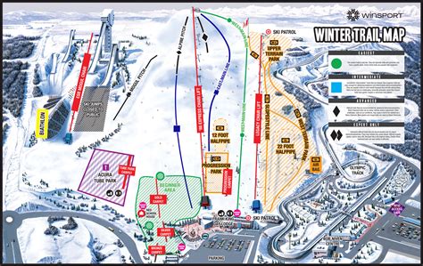 Canada Olympic Park Trail Map | SkiCentral.com