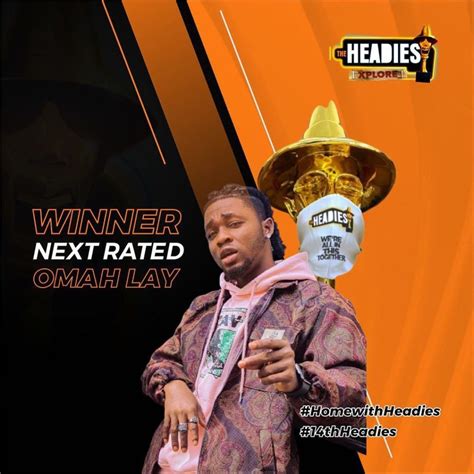 14th Headies: Omah Lay wins Next Rated category - Fivekaycooded