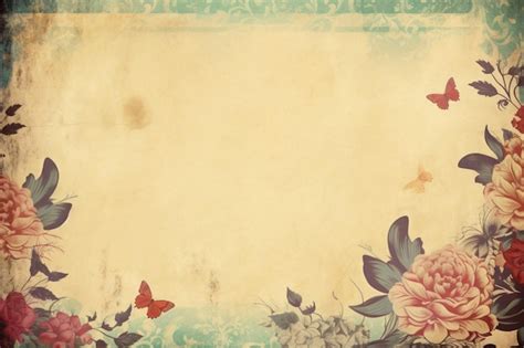 Premium Photo | Vintage floral pattern background