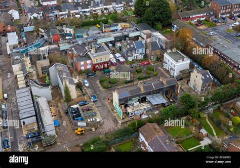 Pic shows an aerial view of the Eastenders set in Elstree / Borehamwood Stock Photo - Alamy