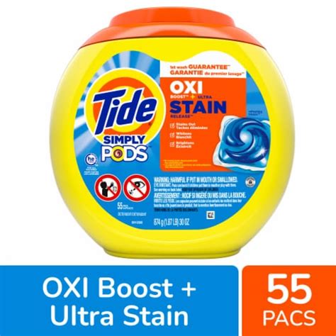 Tide Simply PODS Oxi Refreshing Breeze Liquid Laundry Detergent Pacs, 55 ct - Fry’s Food Stores