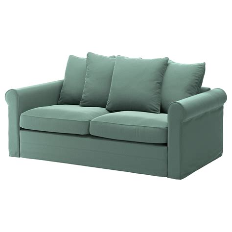 GRÖNLID 2-seat sofa-bed - Ljungen light green - IKEA