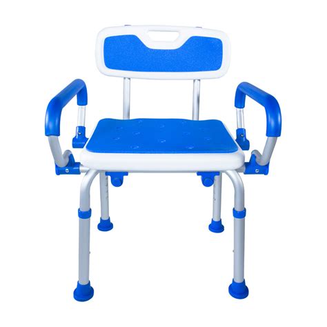 7107 / Padded Bath Safety Seat With Back and Swing Away Arms – pcpcanada