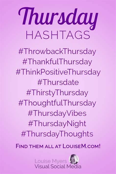 129 Hashtags for Days of the Week to Skyrocket Your Social | LouiseM