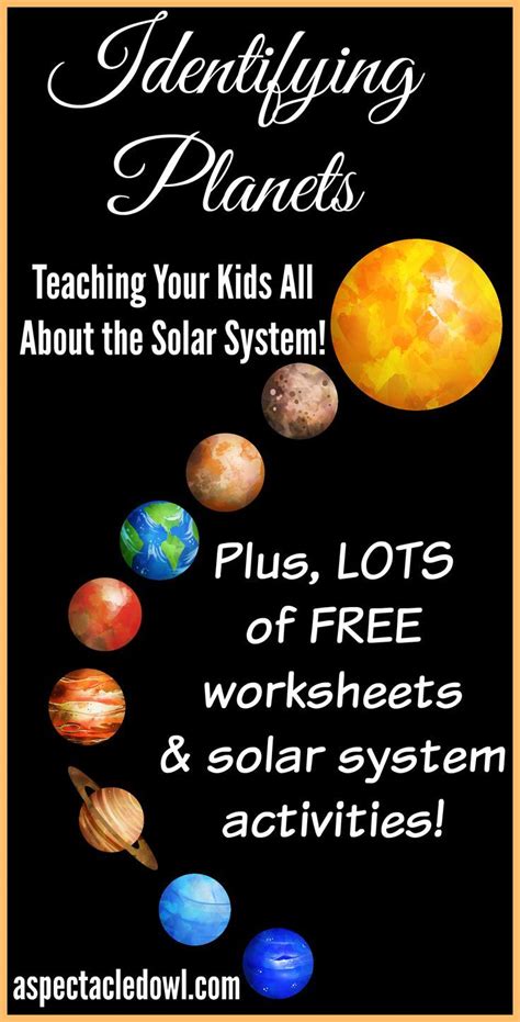 Identifying Planets: Teaching Your Kids Solar System Facts - A Spectacled Owl | Solar system ...