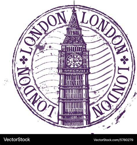 London logo design template shabstamp Royalty Free Vector