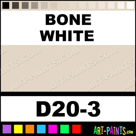 Bone White Interior Exterior Enamel Paints - D20-3 - Bone White Paint ...