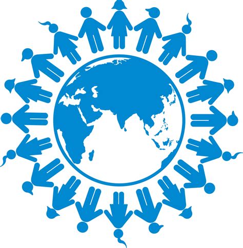 Download Holding Hands 2 Blu Rgb - World Population Day Logo - Full Size PNG Image - PNGkit