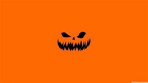 🔥 Free Download Scary Halloween Face On Orange Background Wallpaper Holidays by @ashleym65 ...