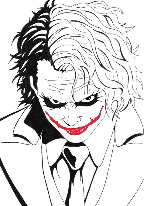 Simple Joker Drawing at PaintingValley.com | Explore collection of ...