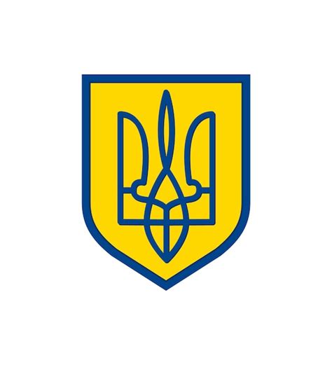 Premium Vector | Ukraine coat of arms seal national emblem vector coat ...