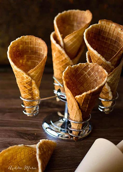 Homemade Waffle Cones and Bowls | Ashlee Marie