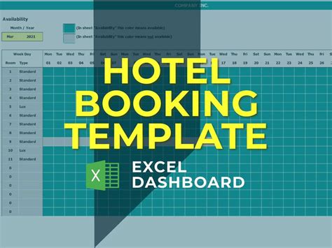 Hotel Booking Template in Excel | Templates, Book room, Excel templates