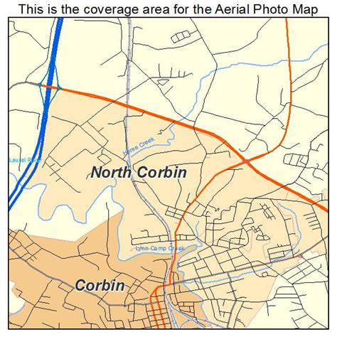 Aerial Photography Map of North Corbin, KY Kentucky