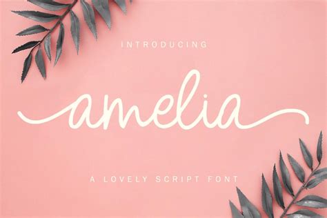 Amelia Script Font | Yumna Type | FontSpace