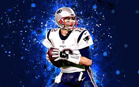 Download wallpapers Tom Brady, 4k, abstract art, quarterback, NFL, New England Patriots, Brady ...