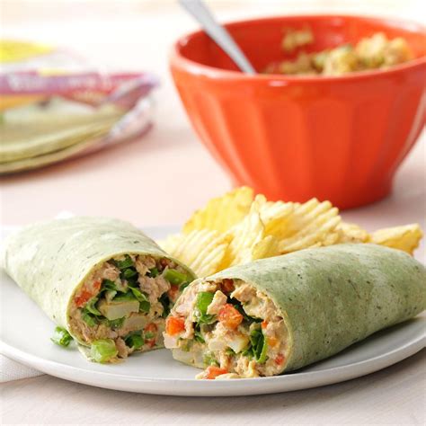 Crunchy Tuna Wraps Recipe | Taste of Home