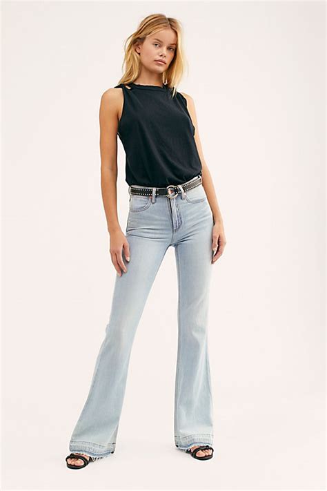 Wrangler Heritage Flare Jeans | Free People