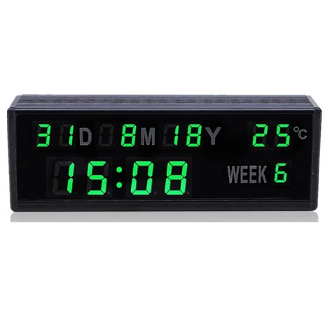 Aliexpress.com : Buy Aluminum alloy led electronic digital calendar ...